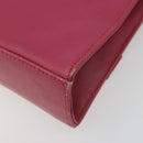 Salvatore Ferragamo Vala Shoulder Bag Leather Pink Gold Auth 193072-15