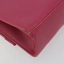 Salvatore Ferragamo Vala Shoulder Bag Leather Pink Gold Auth 193072-16