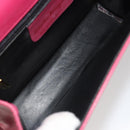 Salvatore Ferragamo Vala Shoulder Bag Leather Pink Gold Auth 193072-11