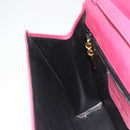 Salvatore Ferragamo Vala Shoulder Bag Leather Pink Gold Auth 193072-19