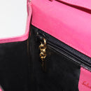 Salvatore Ferragamo Vala Shoulder Bag Leather Pink Gold Auth 193072-20