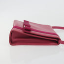 Salvatore Ferragamo Vala Shoulder Bag Leather Pink Gold Auth 193072-3