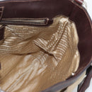 PRADA Hand Bag Canvas Leather 2way Beige Silver Auth 193073V-19