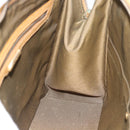 FENDI Zucca Canvas Hand Bag Black Brown Auth 193074V-17
