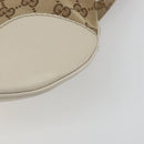 GUCCI GG Canvas Web Sherry Line Pretty Bag Beige Gold 257065 Auth 193075V-10