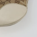 GUCCI GG Canvas Web Sherry Line Pretty Bag Beige Gold 257065 Auth 193075V-12