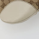 GUCCI GG Canvas Web Sherry Line Pretty Bag Beige Gold 257065 Auth 193075V-13