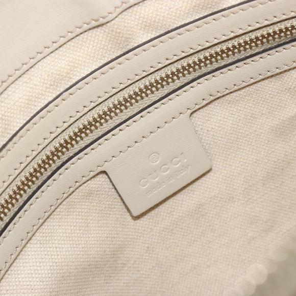 GUCCI GG Canvas Web Sherry Line Pretty Bag Beige Gold 257065 Auth 193075V