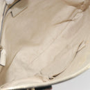 GUCCI GG Canvas Web Sherry Line Pretty Bag Beige Gold 257065 Auth 193075V-17