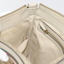 GUCCI GG Canvas Web Sherry Line Pretty Bag Beige Gold 257065 Auth 193075V-19