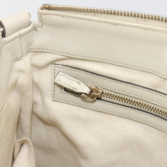 GUCCI GG Canvas Web Sherry Line Pretty Bag Beige Gold 257065 Auth 193075V