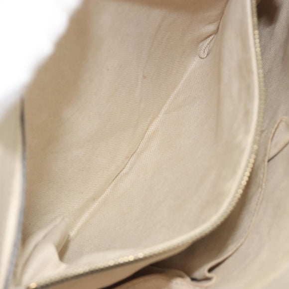 GUCCI GG Canvas Web Sherry Line Pretty Bag Beige Gold 257065 Auth 193075V