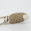GUCCI GG Canvas Web Sherry Line Pretty Bag Beige Gold 257065 Auth 193075V-5