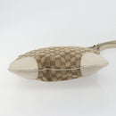 GUCCI GG Canvas Web Sherry Line Pretty Bag Beige Gold 257065 Auth 193075V-9