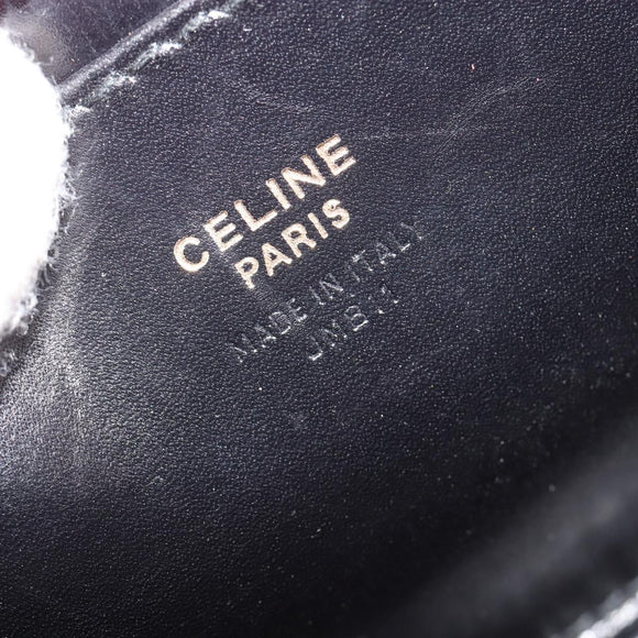 CELINE Hand Bag Leather 2way Pink Gold Auth 193077A