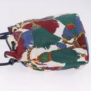 BOTTEGA VENETA Shoulder Bag Satin Blue Gold Auth 193078-4