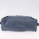 BALENCIAGA The City Hand Bag Leather 2way Blue 115748 Auth 193079V-5