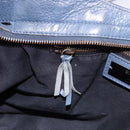 BALENCIAGA The City Hand Bag Leather 2way Blue 115748 Auth 193079V-24