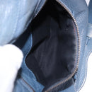 BALENCIAGA The City Hand Bag Leather 2way Blue 115748 Auth 193079V-26