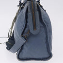 BALENCIAGA The City Hand Bag Leather 2way Blue 115748 Auth 193079V-3