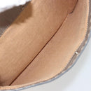 FENDI Celeria Shoulder Bag Leather Gray Silver Auth 193080A-23