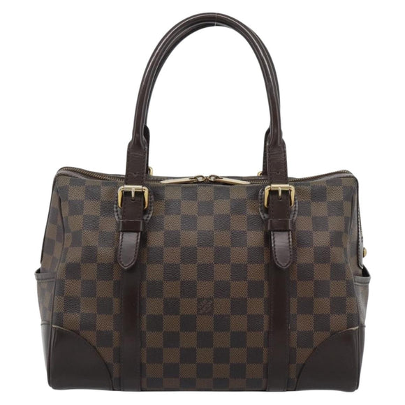 LOUIS VUITTON Damier Ebene Berkeley Hand Bag N52000 LV Auth 193081