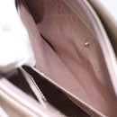 Christian Dior Maris Pearl Hand Bag Patent leather Beige Silver Auth 193082A-22