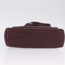 CHANEL Chain Tote Bag Caviar Skin Bordeaux Gold CC Auth 193083A-6