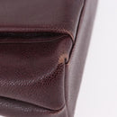 CHANEL Chain Tote Bag Caviar Skin Bordeaux Gold CC Auth 193083A-9