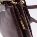 CHANEL Chain Tote Bag Caviar Skin Bordeaux Gold CC Auth 193083A-19