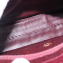 CHANEL Chain Tote Bag Caviar Skin Bordeaux Gold CC Auth 193083A-10