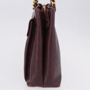 CHANEL Chain Tote Bag Caviar Skin Bordeaux Gold CC Auth 193083A-4