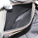 Miu Miu Hand Bag Leather 2way Beige Silver Auth 193084A-27