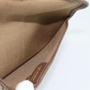 GUCCI GG Supreme Web Sherry Line Pouch PVC Beige Gold 014 14 5205 Auth 193085A-9