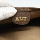 GUCCI GG Supreme Web Sherry Line Pouch PVC Beige Gold 014 14 5205 Auth 193085A-11