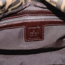 FENDI Zucca Canvas Mamma Baguette Shoulder Bag Brown Black Auth 193086V-18