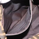 FENDI Zucca Canvas Mamma Baguette Shoulder Bag Brown Black Auth 193086V-22