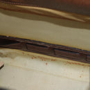 GUCCI Hand Bag Leather Brown Gold Auth 193095-25