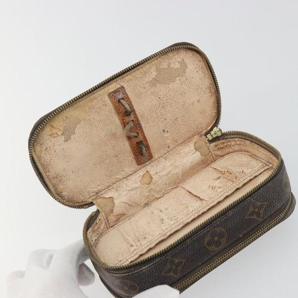 LOUIS VUITTON Monogram Trousse Brush PM Cosmetic Pouch M47510 LV Auth 193098