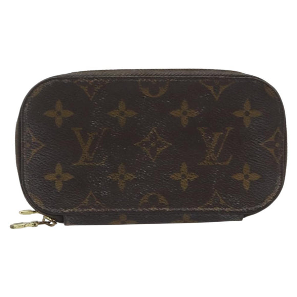 LOUIS VUITTON Monogram Trousse Brush PM Cosmetic Pouch M47510 LV Auth 193098