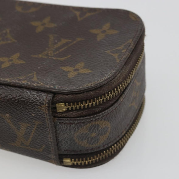 LOUIS VUITTON Monogram Trousse Brush PM Cosmetic Pouch M47510 LV Auth 193098