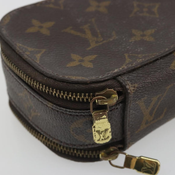 LOUIS VUITTON Monogram Trousse Brush PM Cosmetic Pouch M47510 LV Auth 193098