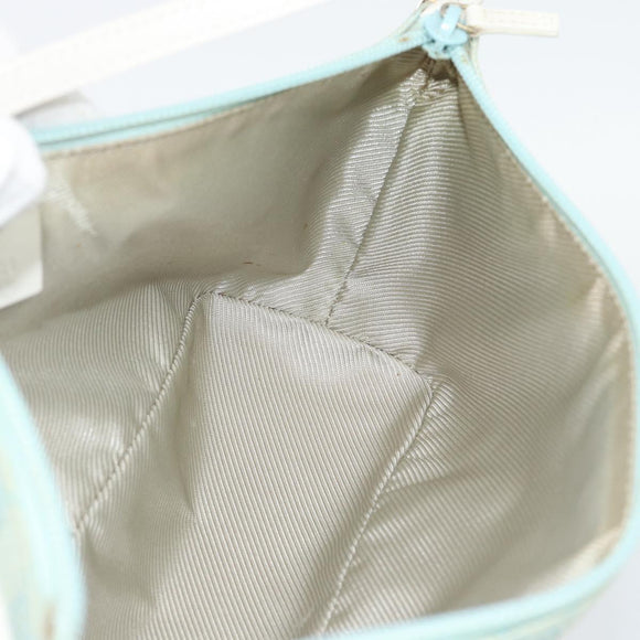 GUCCI GG Canvas Accessory Pouch Light Blue Gold 039 1103 2123 Auth 193100A