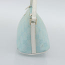 GUCCI GG Canvas Accessory Pouch Light Blue Gold 039 1103 2123 Auth 193100A-5