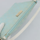 GUCCI GG Canvas Accessory Pouch Light Blue Gold 039 1103 2123 Auth 193100A-6