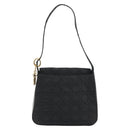 Christian Dior Canage Shoulder Bag Nylon Black Gold Auth 193102-3