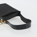 Christian Dior Canage Shoulder Bag Nylon Black Gold Auth 193102-7