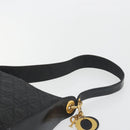 Christian Dior Canage Shoulder Bag Nylon Black Gold Auth 193102-8