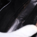 CELINE Shoulder Bag Leather Black Gold Auth 193103-17