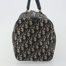 Christian Dior Trotter Canvas Boston Bag Navy Silver Auth 193104-4